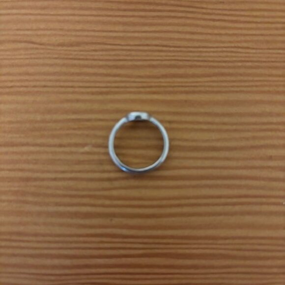 Me & Ro Platinum and Rose Cut Natural Diamond Ring Bezel Set .37 ctw - Picture 6 of 9